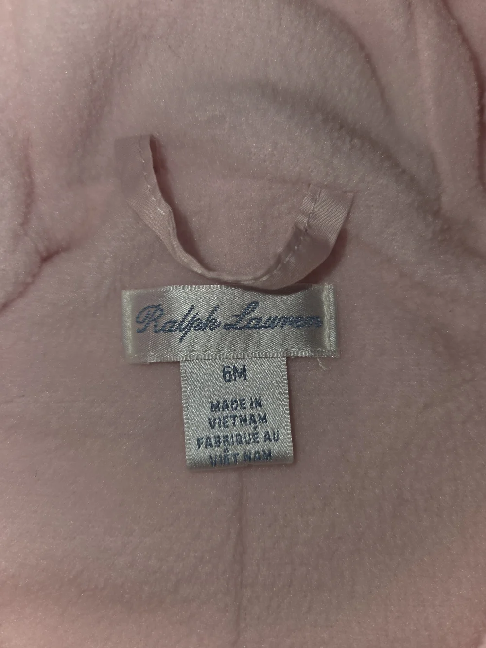 Ralph Lauren Quilted Pink Hooded Baby One-Piece Snowsuit